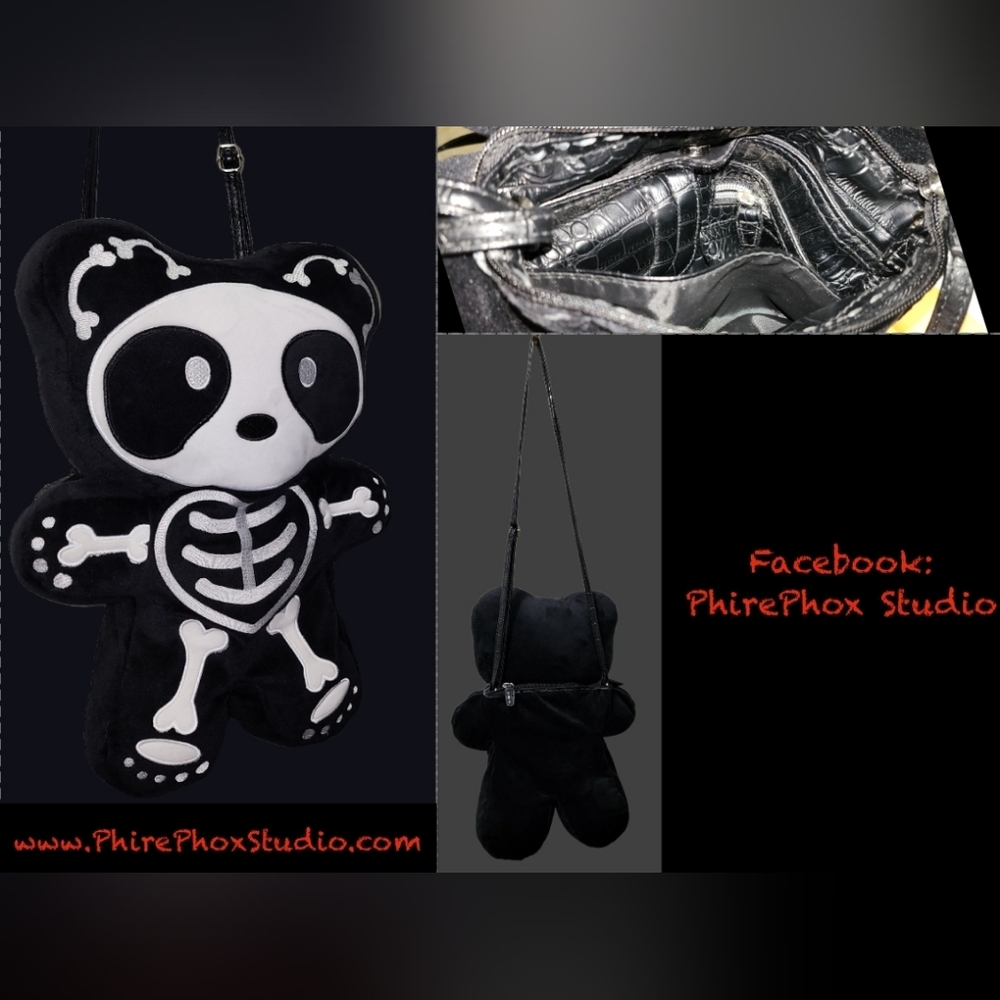 Skull Teddy Bear purse